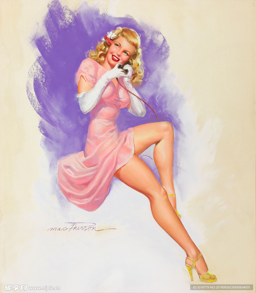 欧洲油画美女