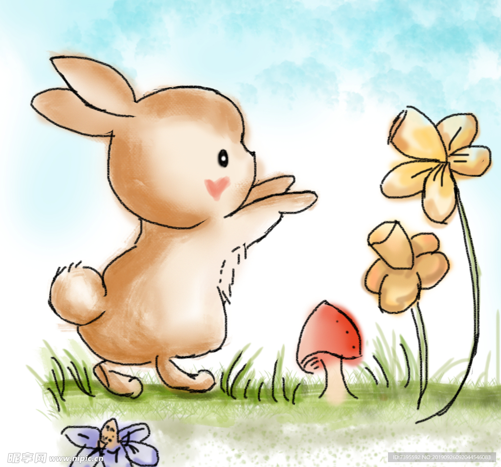 兔子  儿童画