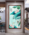 新中式荷花装饰画