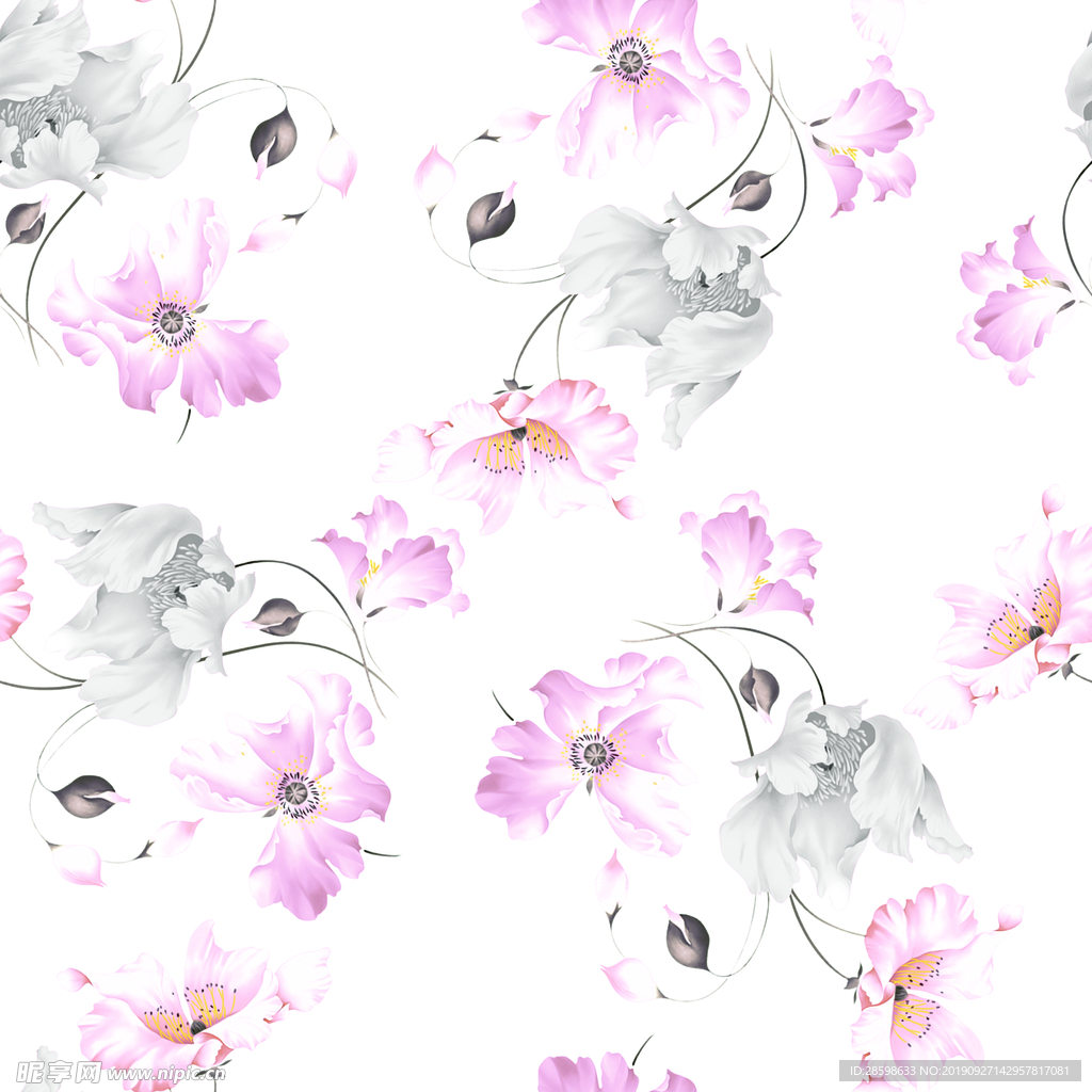手绘花朵