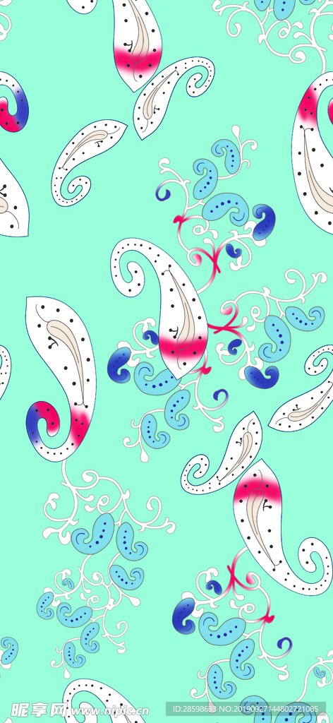 矢量腰果花