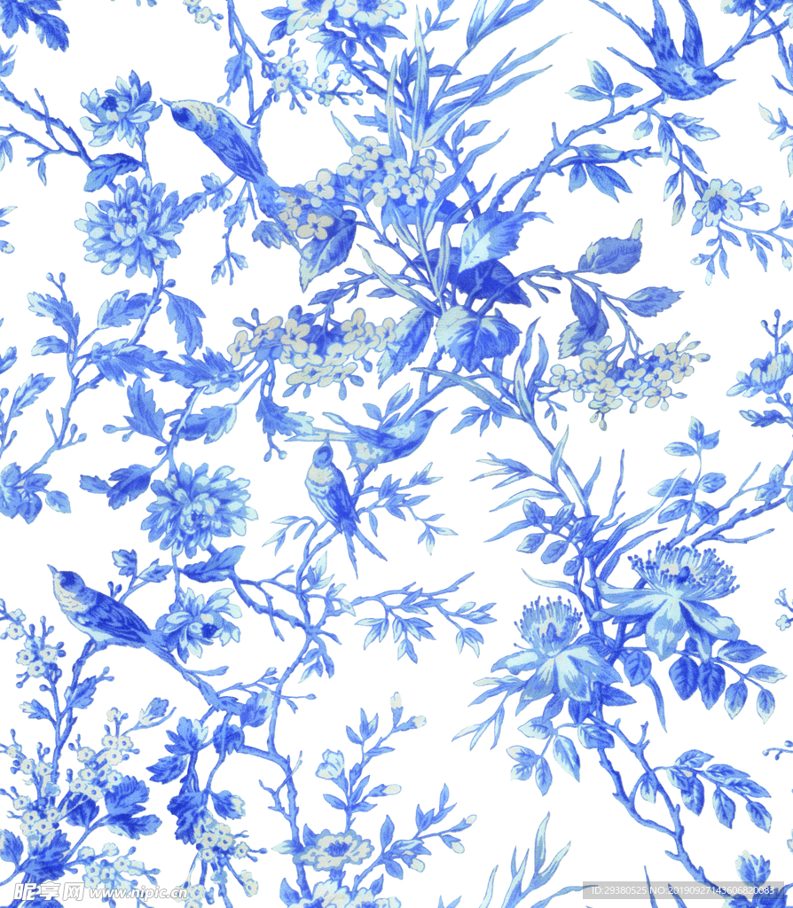 蓝色 小花
