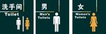 卫生间指示牌