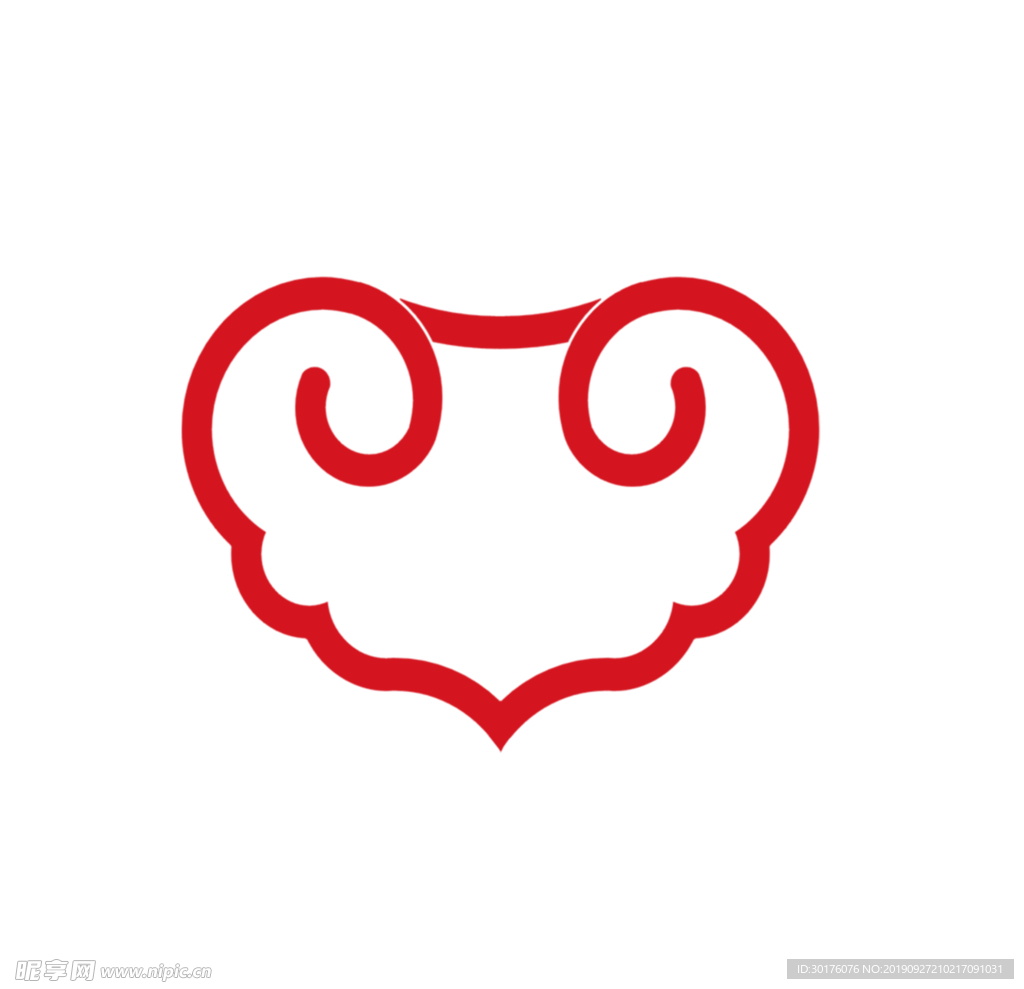 中式中国风边框云纹