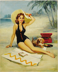 欧洲油画美女