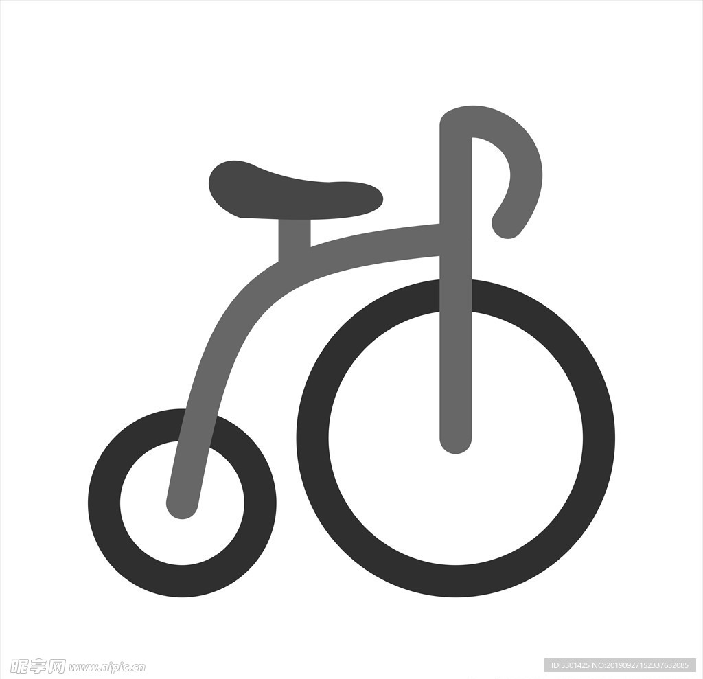 矢量自行车图标