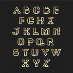创意英文字母字体设计