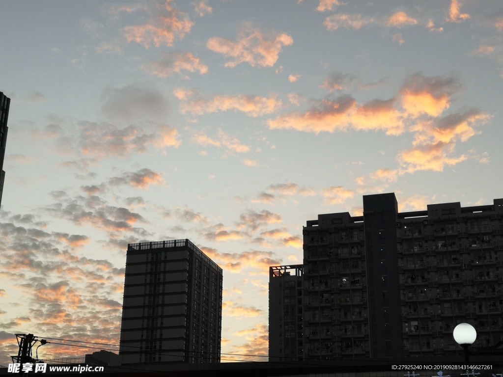 城市醉美晚霞