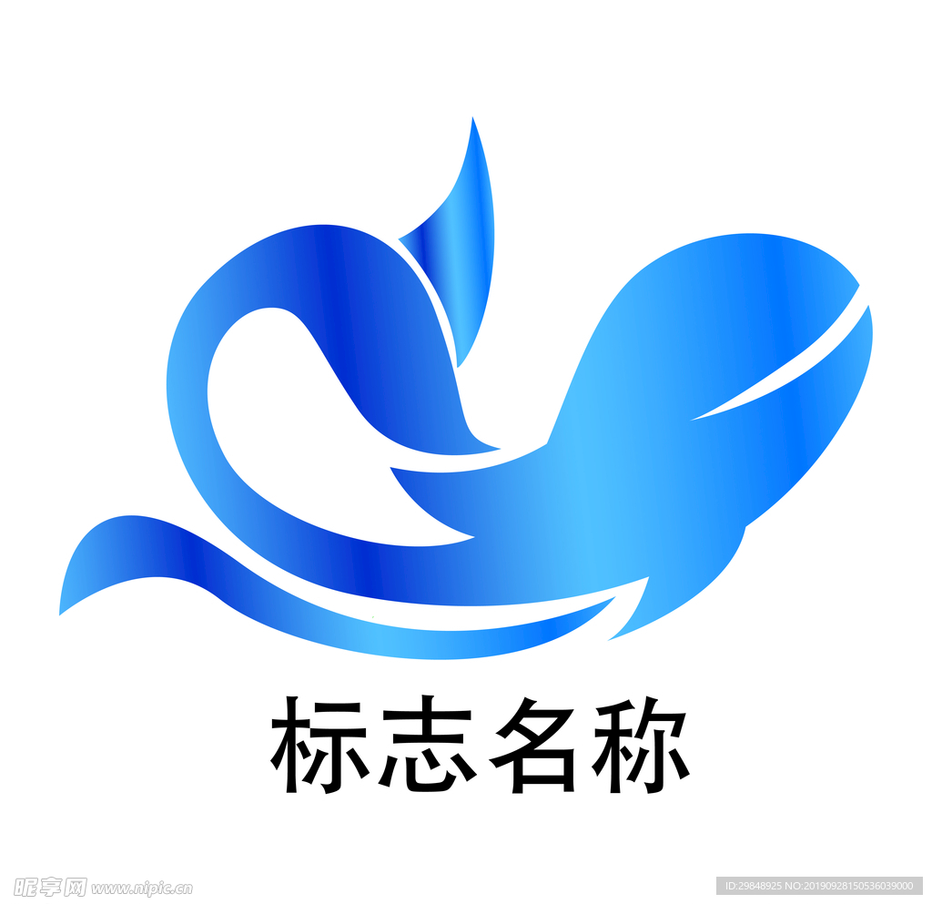 蓝色鲸鱼LOGO