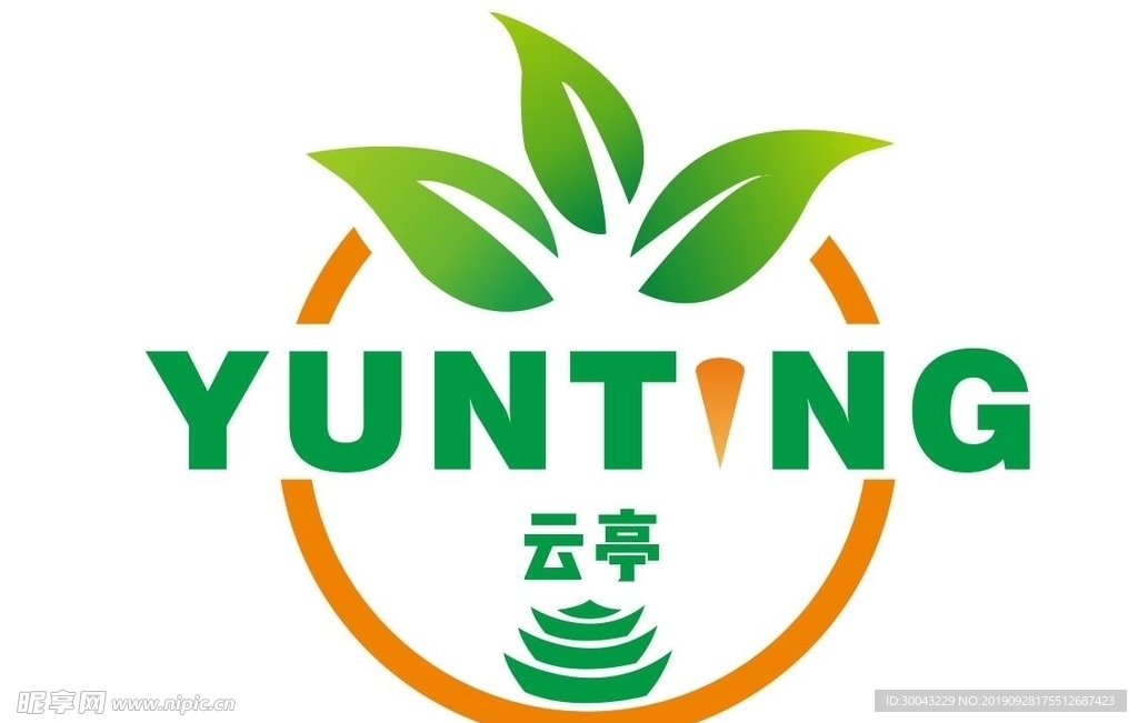 柑橘水果logo