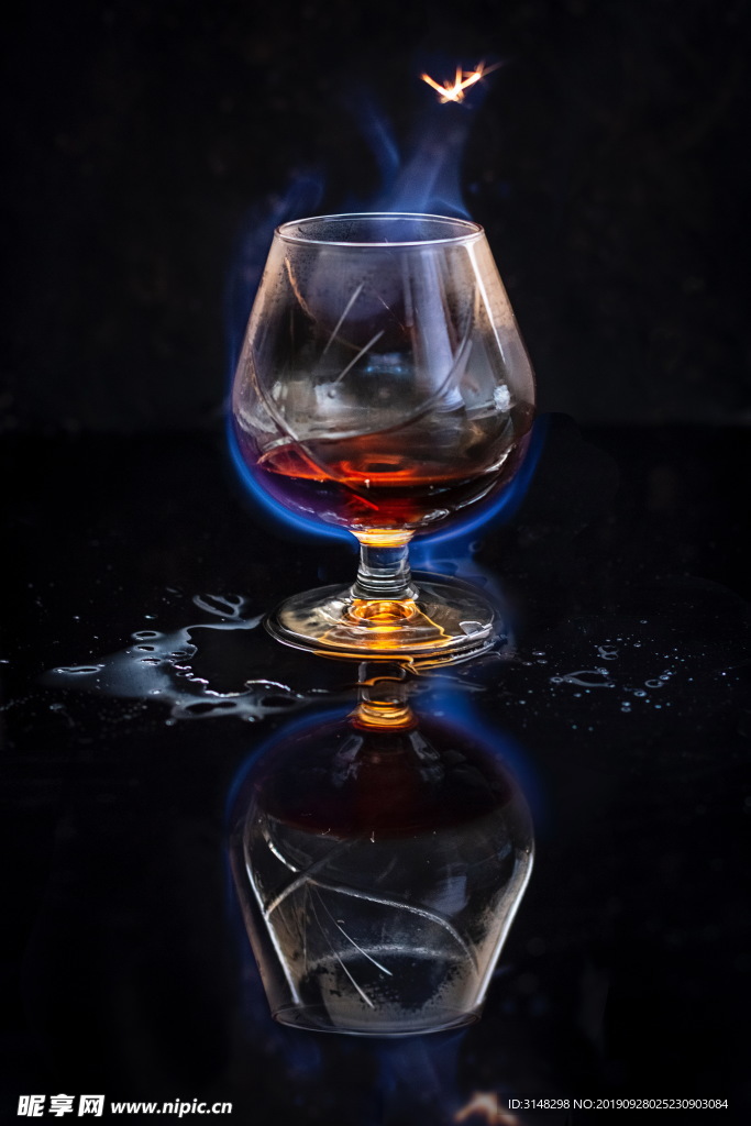 微景观-火焰酒杯