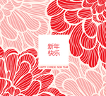 新年春节猪年中式插画图片