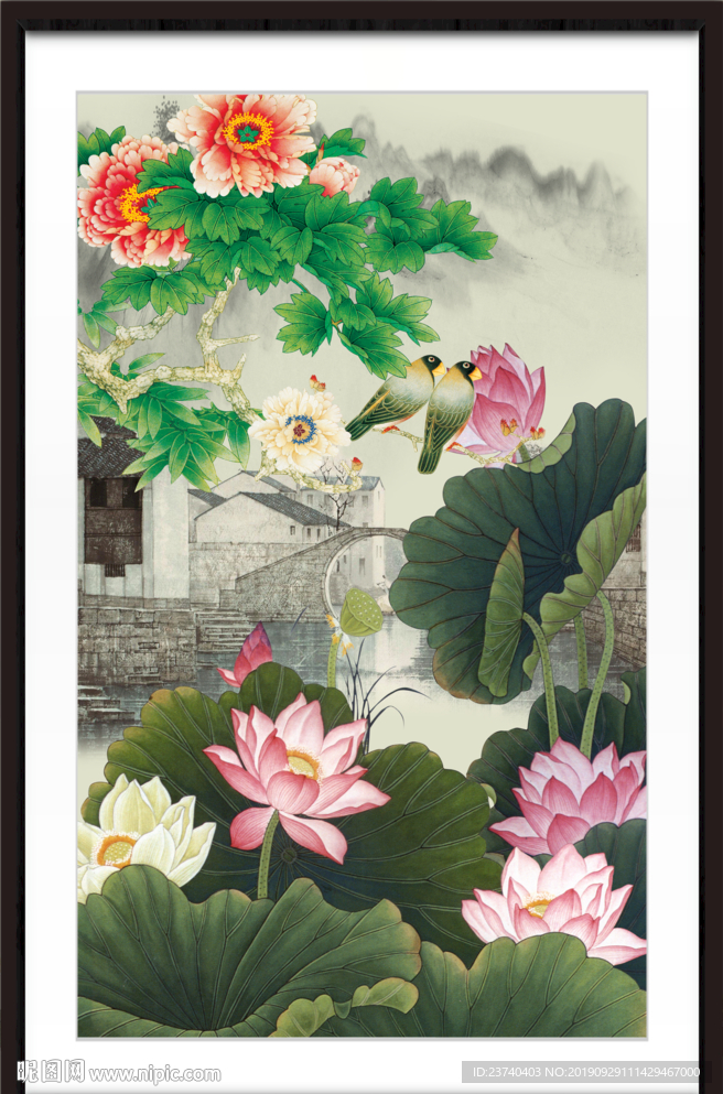 荷花图