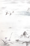 水墨山水背景