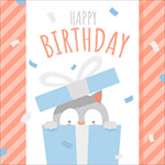 卡通动物生日