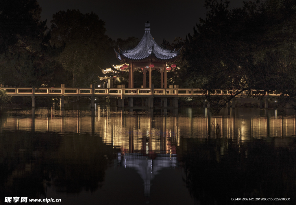 上海古猗园夜景