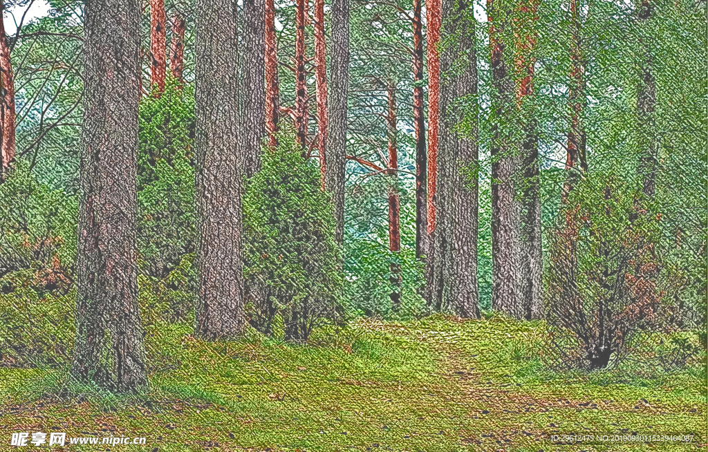 彩色铅笔画