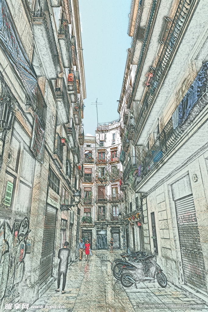彩色铅笔画