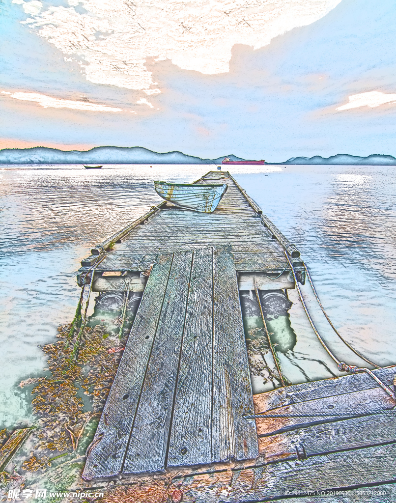 彩色铅笔画