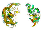 龙凤   彩色龙凤