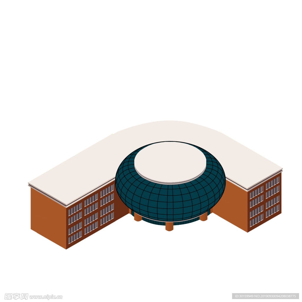 等距城市现代建筑