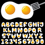 煎蛋字母数字