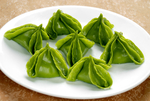 绿菜龙珠饺