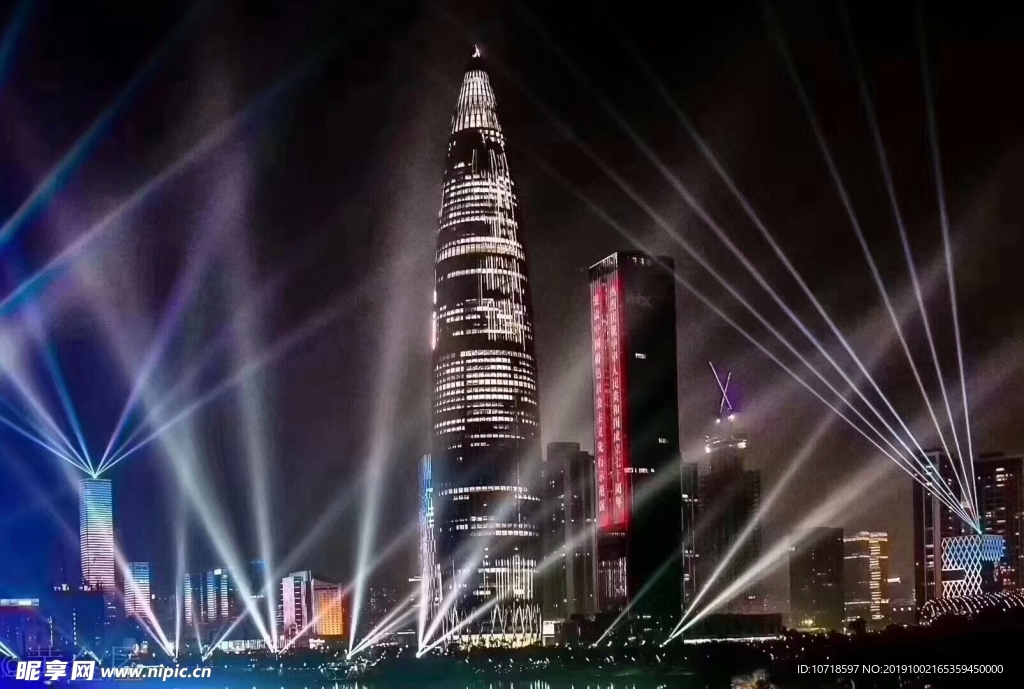 夜景烟花美景
