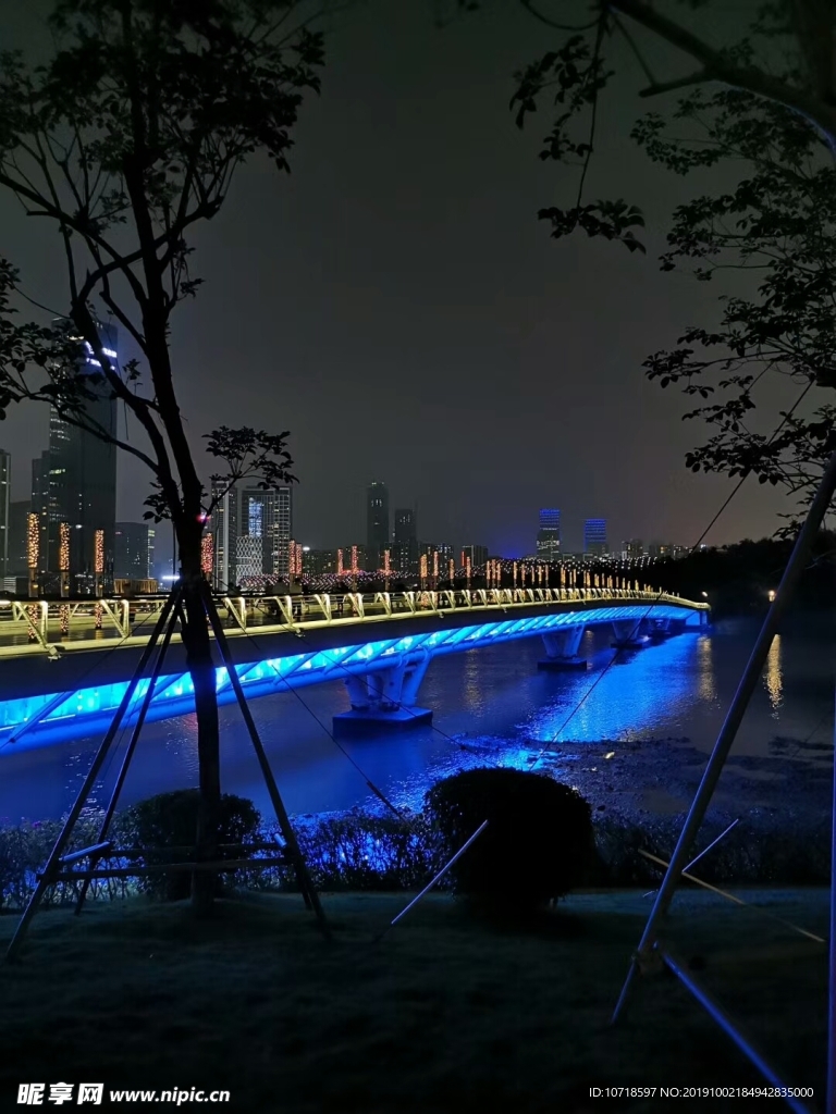 夜景烟花美景