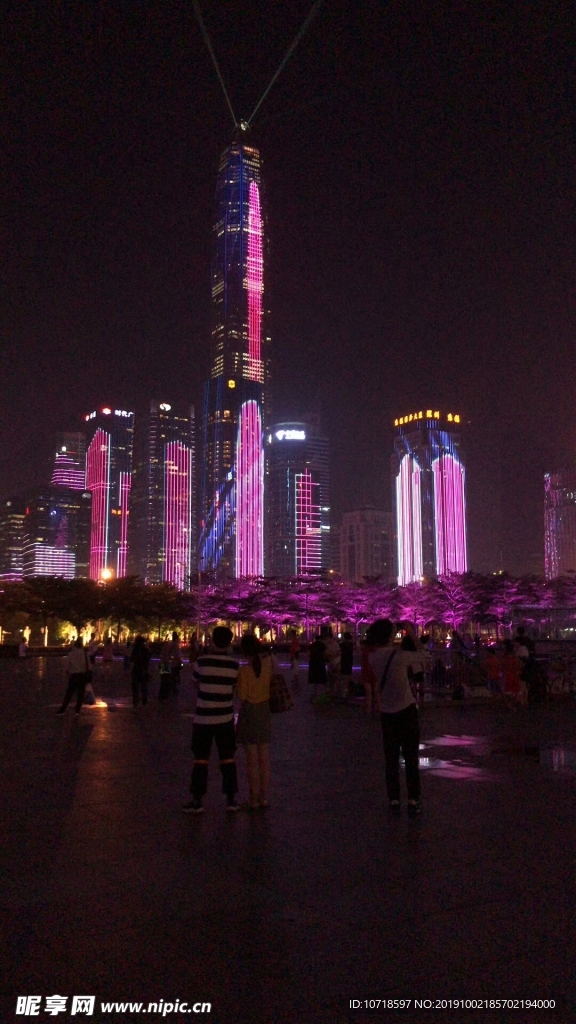 夜景烟花美景