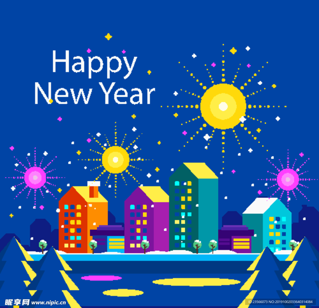 喜庆新年卡通装饰