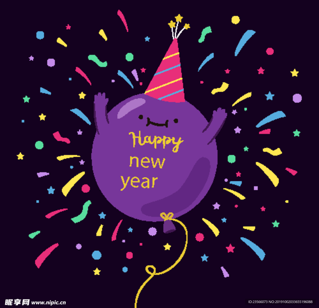 喜庆新年卡通装饰
