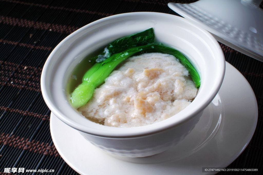 清汤鸡豆花盅