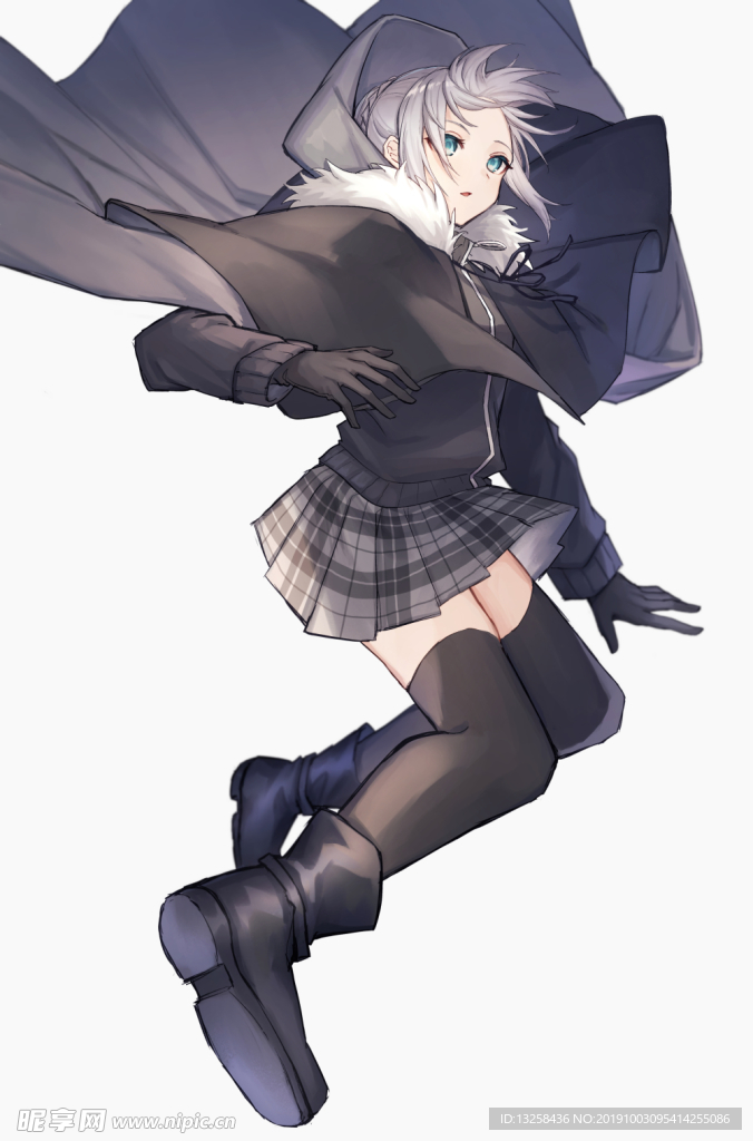 彩色人物动漫插画背景