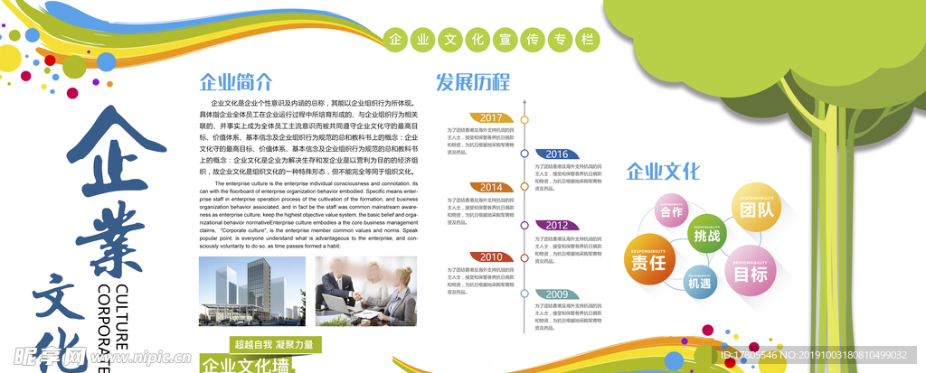 企业文化海报 企业文化墙 企业