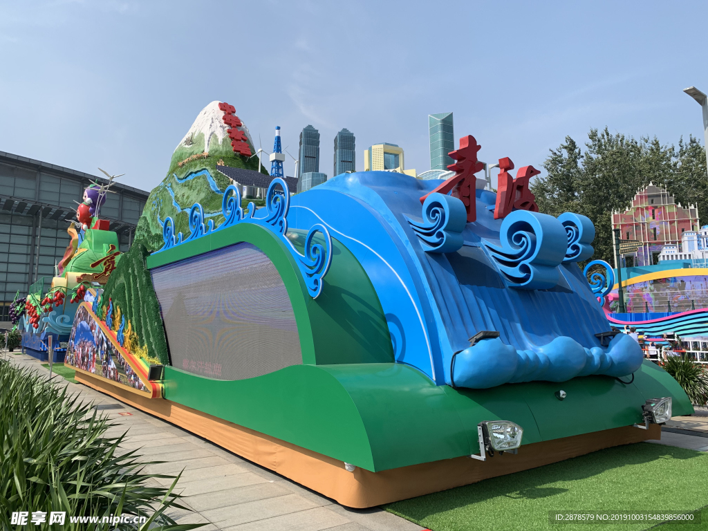 青海花车 彩车 2019国庆