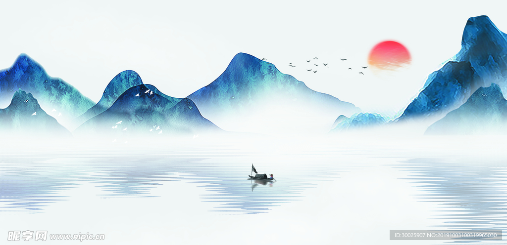 诗  画  挂画  山水画