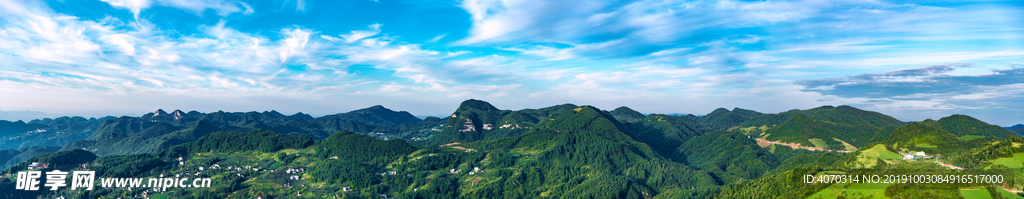 莫干山顶峰全景自然风景