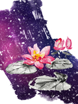 水彩花