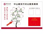 中国银行对公服务展板