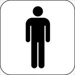 商场图标系列男洗手间