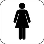 商场图标系列女洗手间