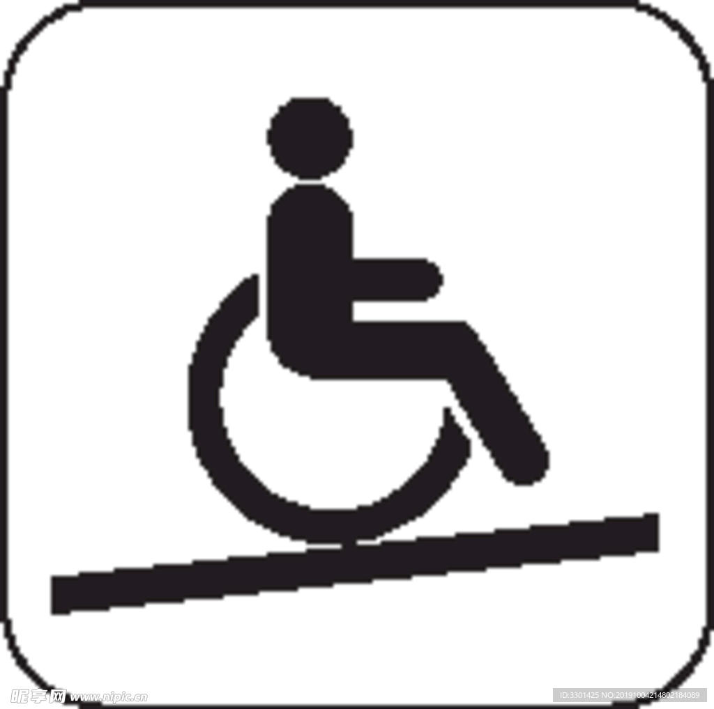 商场图标系列 残疾人通道