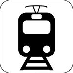 交通图标系列 电车