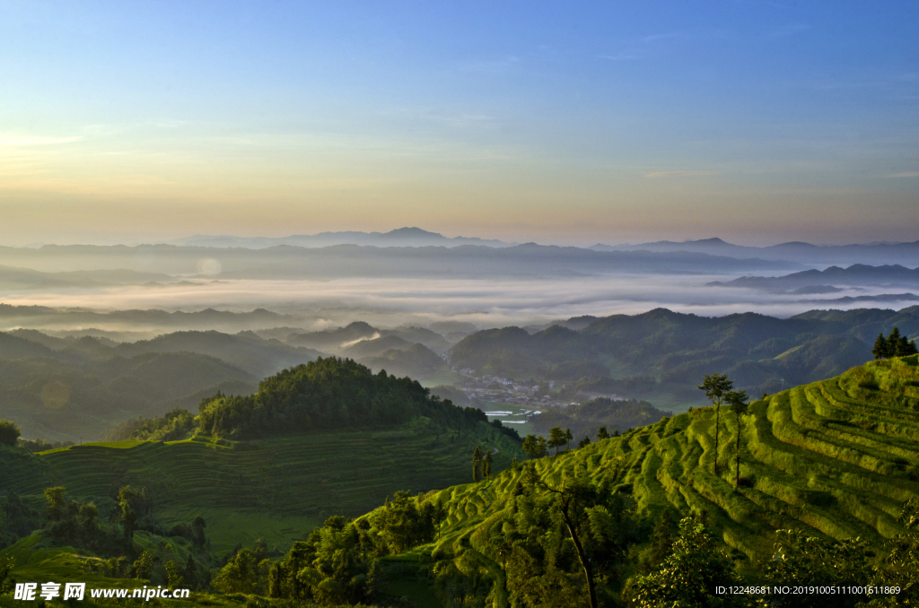 云海 山峦 山林 晨光 朝霞