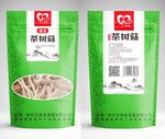 茶树菇包装平面展开图