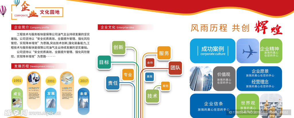 企业文化海报 企业文化墙 企业