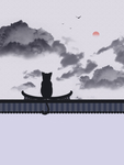 中国风山水画