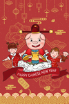 春节创意插画图案设计