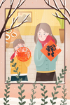 春节创意插画图案设计